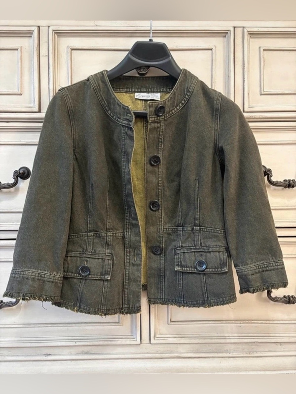 Vintage Newport News Jeanology Button-Front Jean Jacket